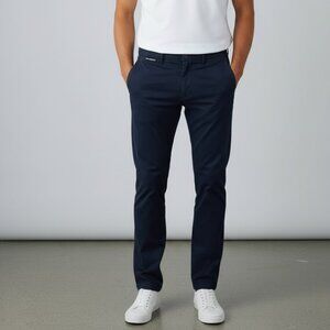 🇬🇧 Ben Sherman The Original Navy Slim Chino Pants Mod Style 32x31
